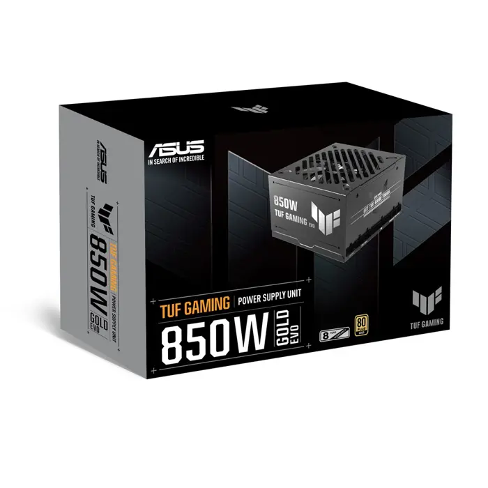 ASUS TUF-GAMING-850G-EVO power supply unit 850 W 20+4 pin ATX ATX Black
