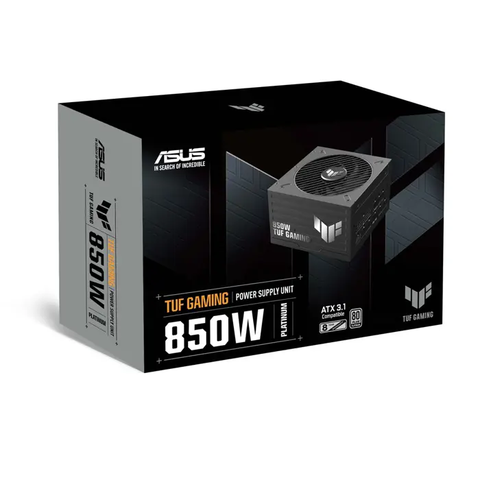 ASUS TUF Gaming 850W Platinum power supply unit 20+4 pin ATX ATX Black