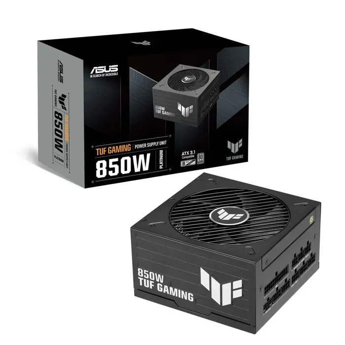 ASUS TUF Gaming 850W Platinum power supply unit 20+4 pin ATX ATX Black