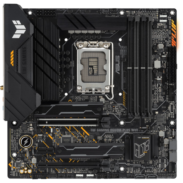 ASUS TUF GAMING B660M-PLUS WIFI, DDR5, SATA3, USB3.2Gen2x2, DP, WiFi, LGA1700 mATX