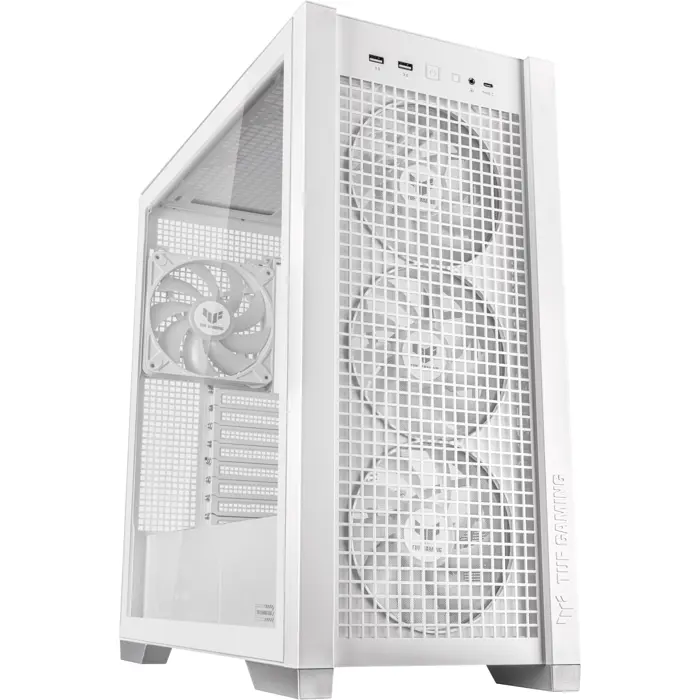 ASUS TUF GAMING GT302 ARGB, tower case (white, tempered glass)