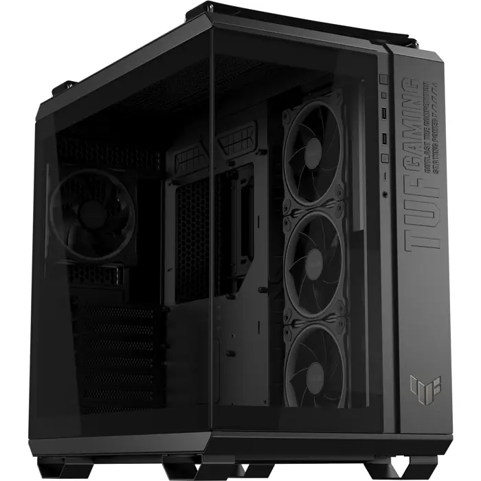 ASUS TUF GAMING GT502 HORIZON ARGB, tower case black, tempered glass x 2