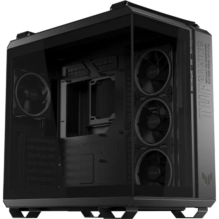 ASUS TUF GAMING GT502 HORIZON ARGB, tower case black, tempered glass x 2