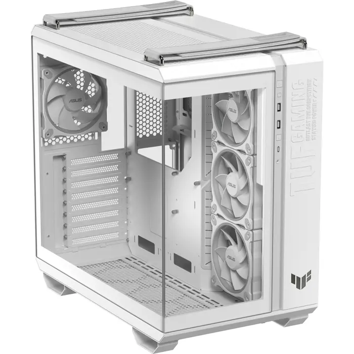 ASUS TUF GAMING GT502 HORIZON ARGB, tower case white, tempered glass x 2