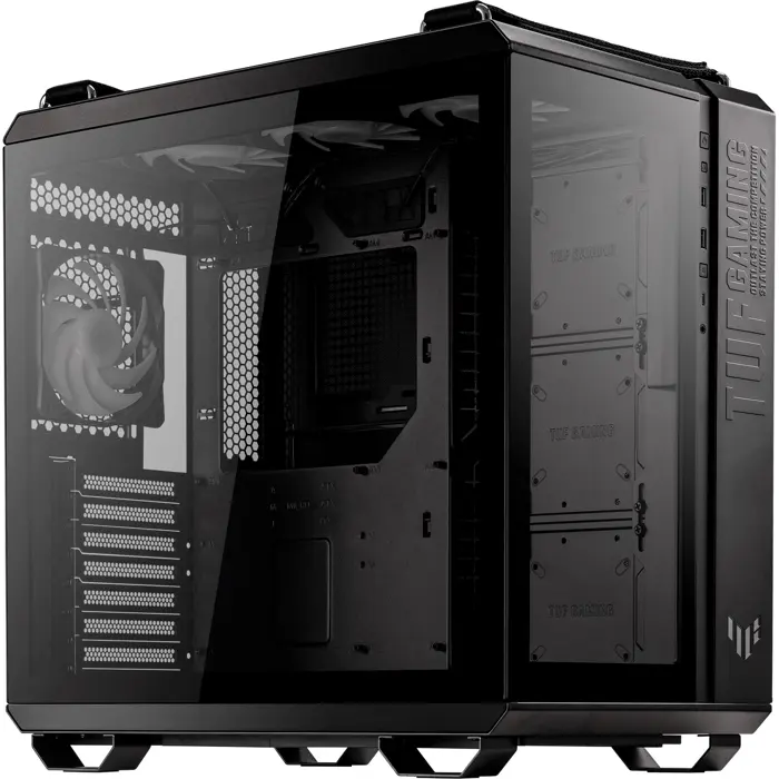 ASUS TUF GAMING GT502 PLUS , Tower case (black, Tempered Glass x 2)