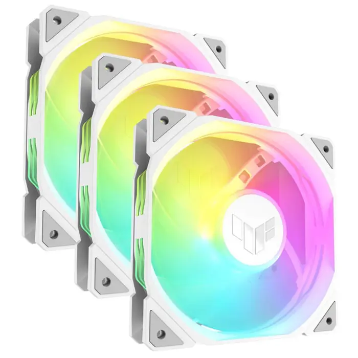 ASUS TUF Gaming TR120 Reverse, PWM ARGB Lüfter 3er Pack - 120mm, white-90DA00D3-B09020
