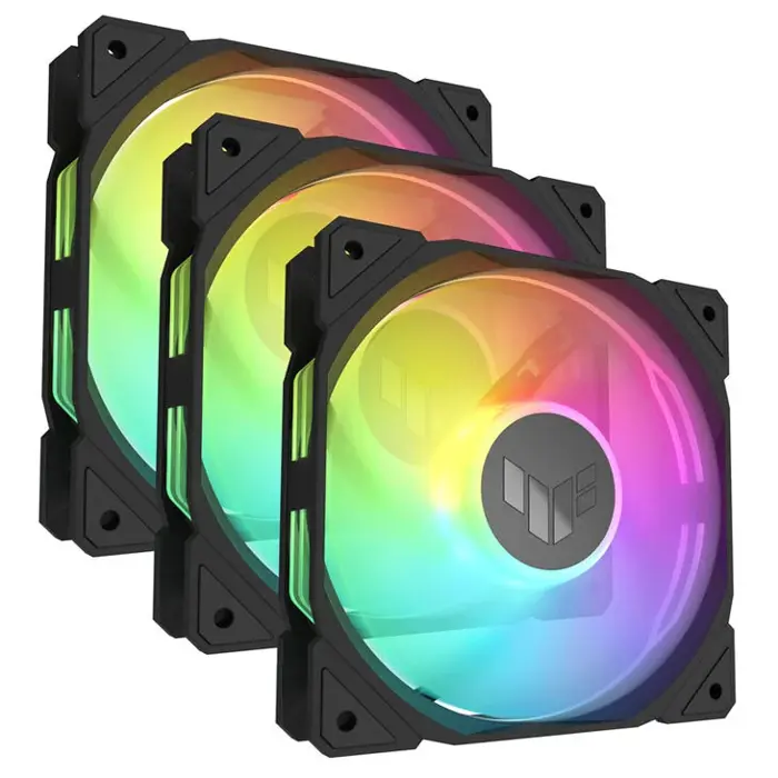 ASUS TUF Gaming TR120 Reverse, PWM ARGB Lüfter 3er Pack - 120mm, black-90DA00D0-B09020