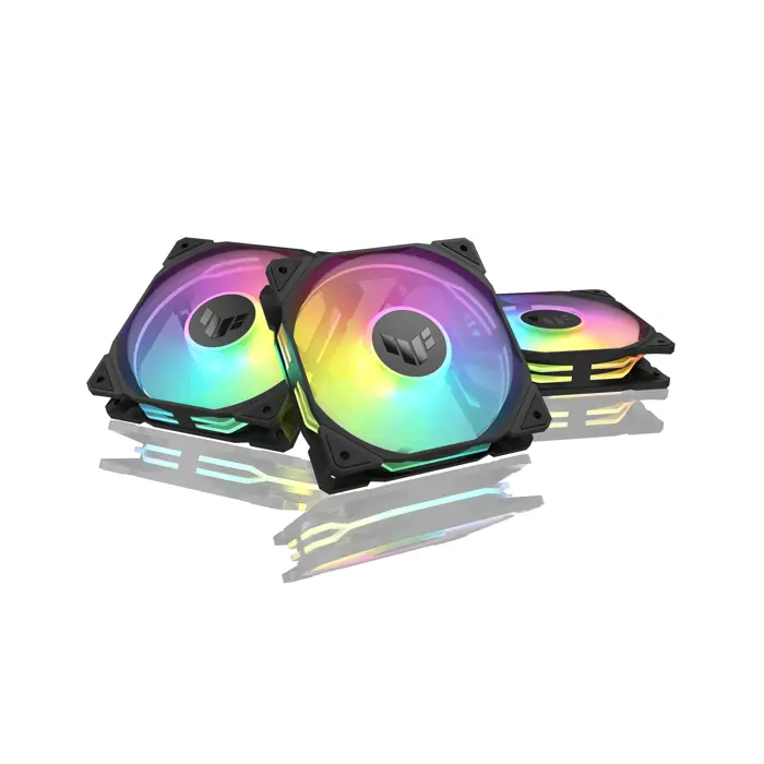 ASUS TUF Gaming TR120 Reverse, PWM ARGB Lüfter 3er Pack - 120mm, black-90DA00D0-B09020
