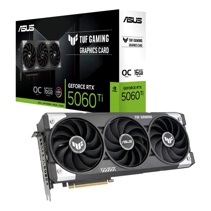 ASUS TUF Gaming TUF-RTX5060TI-O16G-GAMING NVIDIA GeForce RTX 5060 Ti 16 GB GDDR7