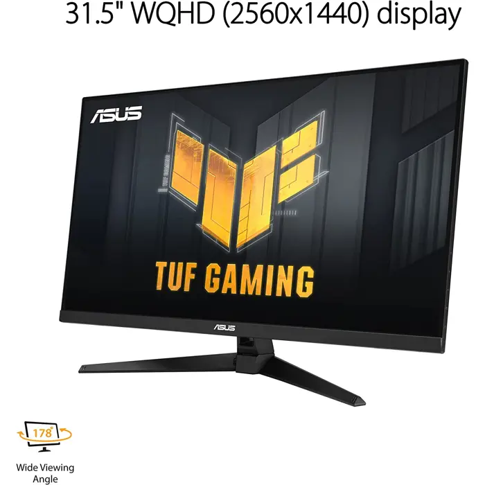 ASUS TUF Gaming VG32AQA1A, gaming monitor (80 cm (32 inch), black, QHD, Adaptive-Sync, HDR, 170Hz panel)