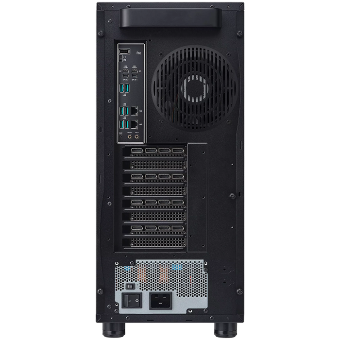 ASUS Workstation barebone ExpertCenter Pro ET900A X9 for AMD RYZEN Threadripper PRO 9000/7000 WX-series, WRX90 chipset, sTR5, 8x RDIMM, 4x M.2, 4x RTX GPU 2-slot, 4x SATA, 10Gbps LAN, no integrated gr