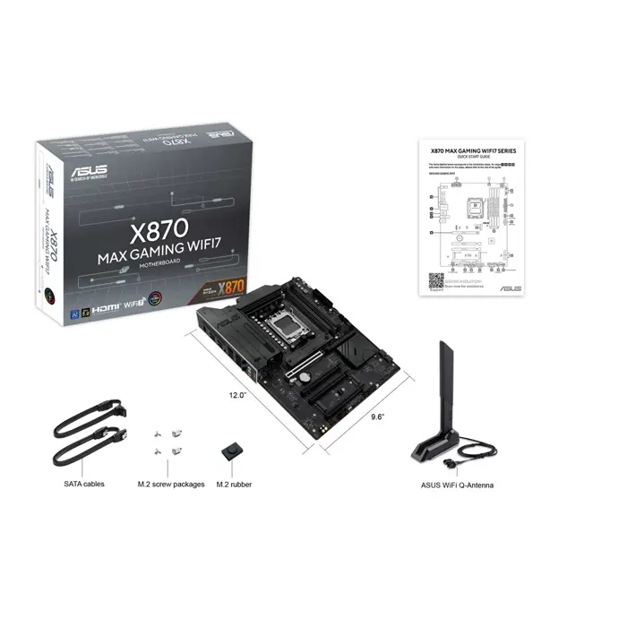 ASUS X870 MAX GAMING WIFI7 AMD X870 Socket AM5 ATX