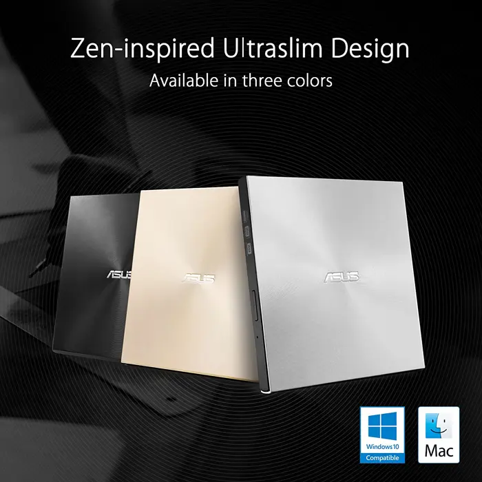 Asus ZenDrive U8M, external DVD burner (silver, USB-C interface, M-DISC)