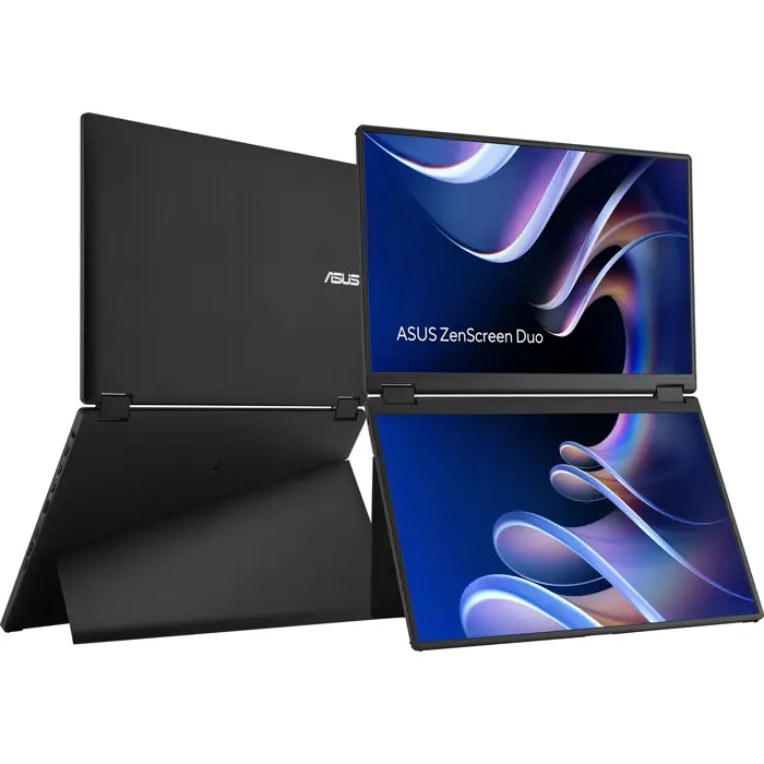 Asus ZenScreen Duo MB14FCD (71 cm (14 inches), black, 2xWUXGA, 360 degree foldable, dual 14" USB-C, mini HDMI)