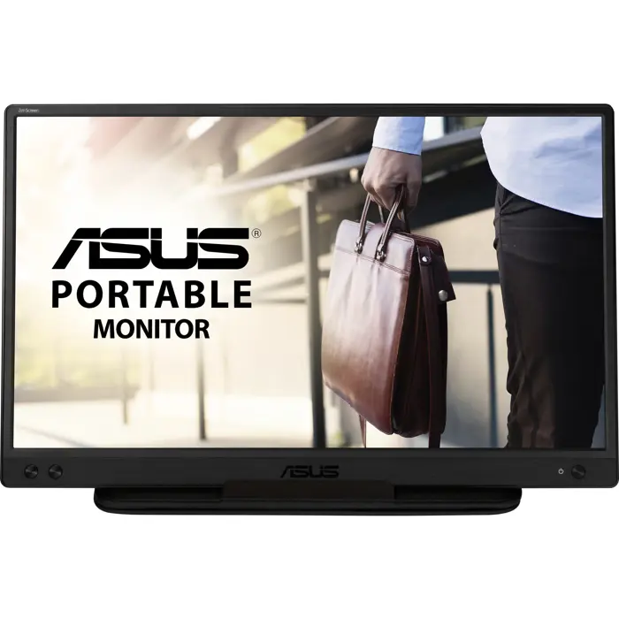 ASUS ZenScreen MB166C, LED monitor - 16 - black, FullHD, USB-C, pivot)