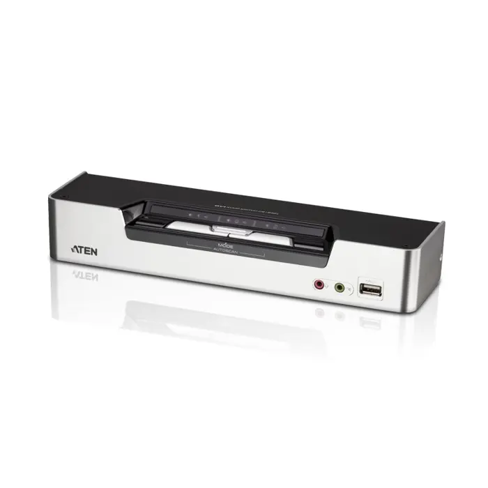 ATEN 2-Port USB DVI Dual-View KVM Switch with Audio & USB 2.0 Hub (KVM cables included)