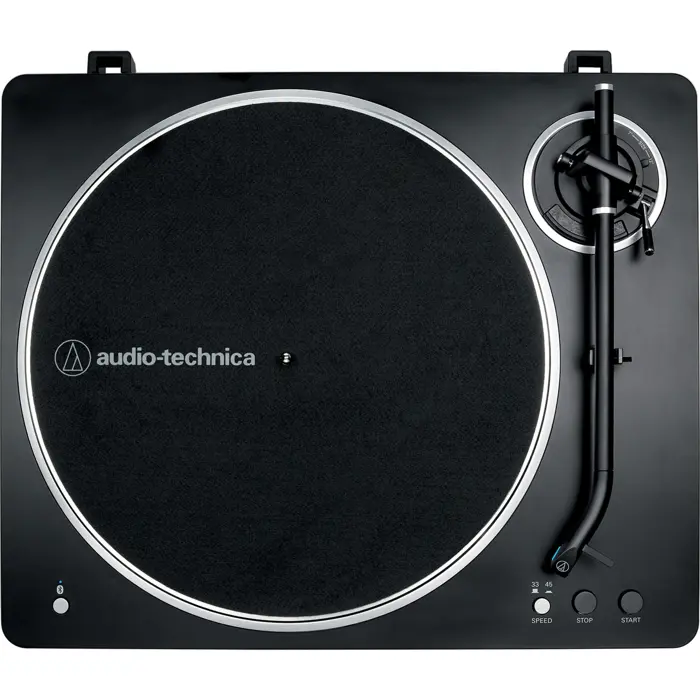 Audio-Technica AT-LP70XBTBS, record player (black/silver, integrated phono preamplifier, Bluetooth, fully automatic, belt drive)