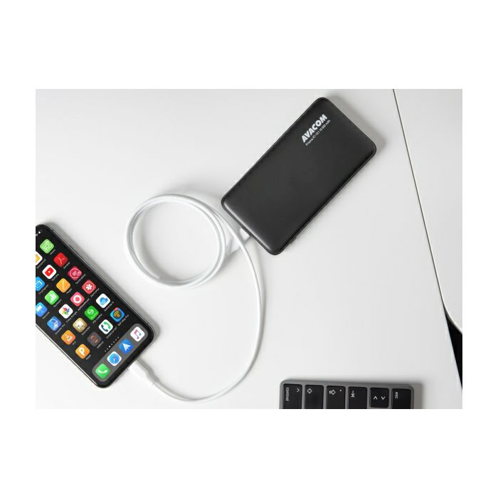 Avacom kabel MFIC-120W,USB C-Lightning,MFI,120mm,bij.