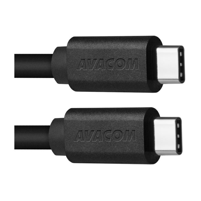 Avacom kabel TPCC-P10B 2xType-C crni 100cm