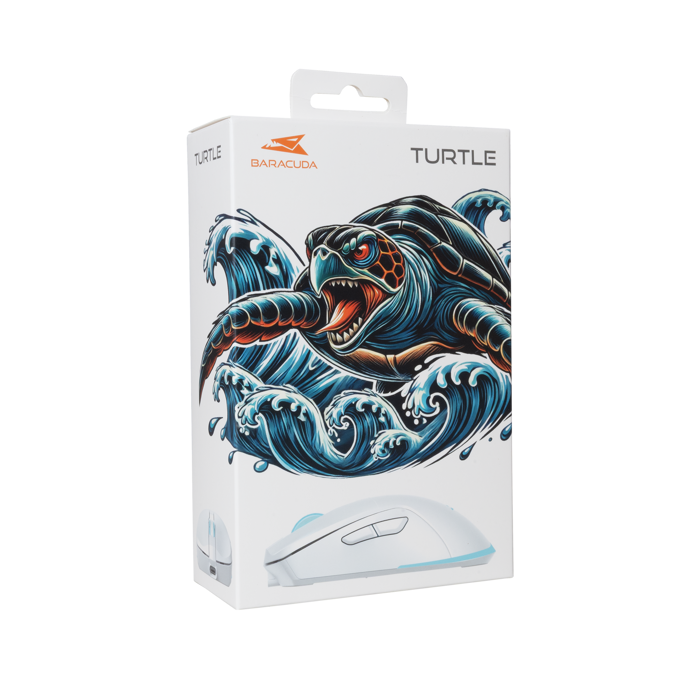 BARACUDA bežični gaming miš BGM-122 TURTLE 3.200dpi bijeli