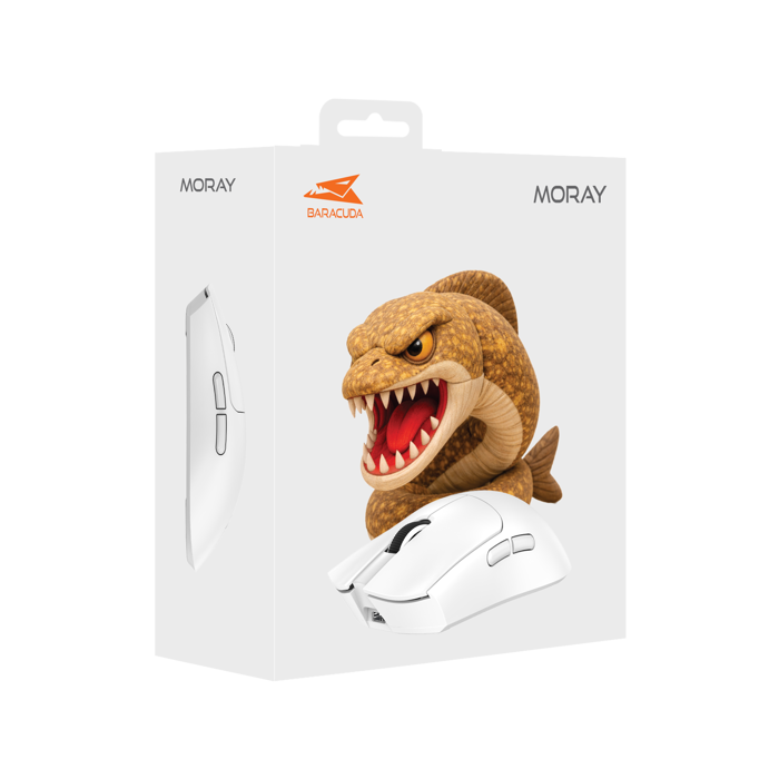 BARACUDA gaming bežični miš BGM-133 MORAY bijeli
