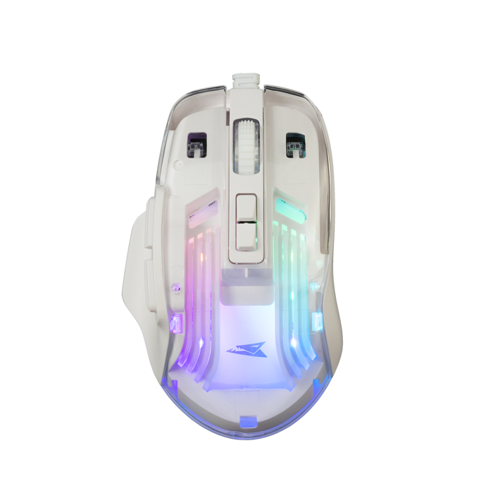 BARACUDA gaming miš BGM-062 ANGLERFISH bijeli 7.200dpi