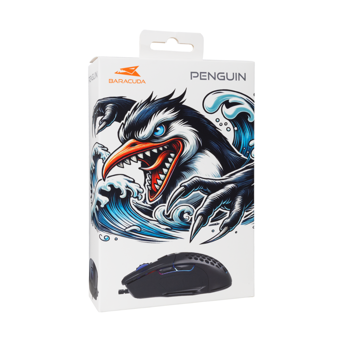 BARACUDA gaming miš  BGM-101 PENGUIN crni 3.600dpi