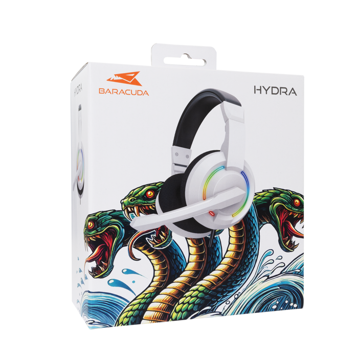 BARACUDA gaming slušalice BGH-021 HYDRA bijele