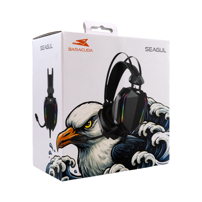 BARACUDA gaming slušalice BGH-041 SEAGUL crne