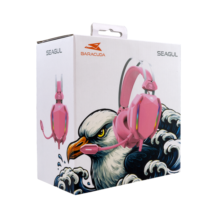 BARACUDA gaming slušalice BGH-041 SEAGUL roze