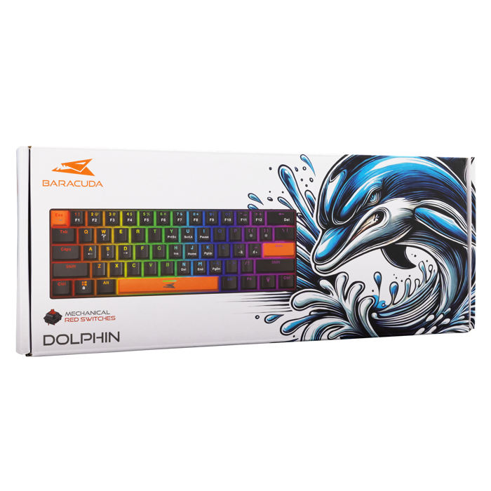 BARACUDA gaming tipkovnica BGK-03111 DOLPHIN crna crv.sw.