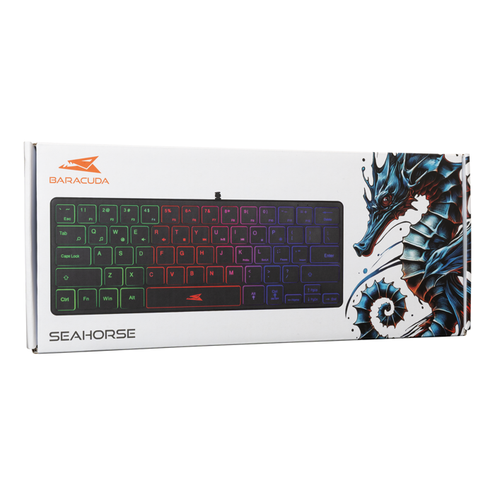 BARACUDA gaming tipkovnica BGK-04141 SEAHORSE crna