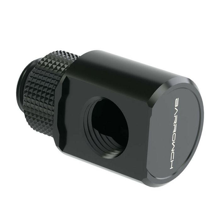 Barrow Adapter 90 degrees G1/4 inch male to G1/4 inch female - rotatable, black FBWT90-MR b