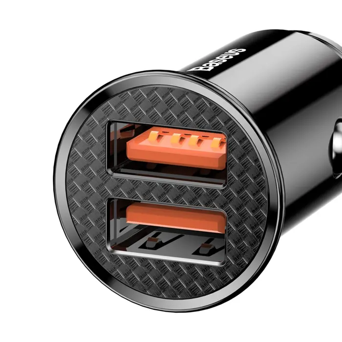 Baseus AB30BK mobile device charger Black Auto