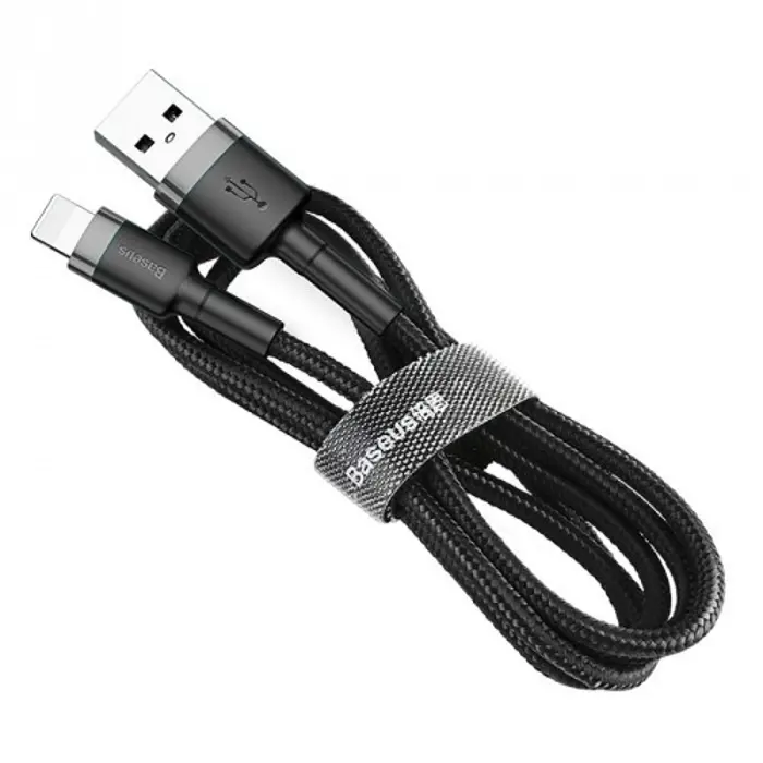 BASEUS Cafule CALKLF-BG1 podatakani kabel, 1 m, crno-sivi