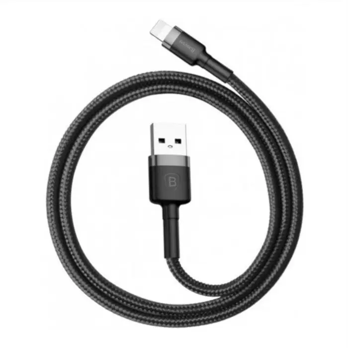BASEUS Cafule CALKLF-BG1 podatakani kabel, 1 m, crno-sivi