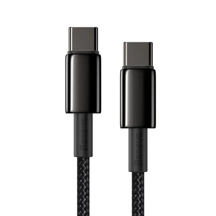 Baseus CATWJ-01 USB cable 1 m USB C 100 W Black