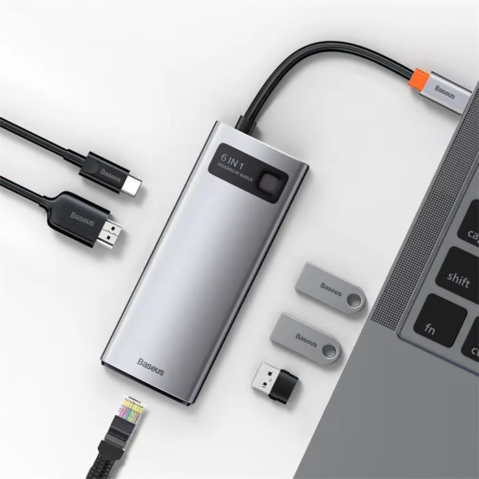 Baseus Metal Gleam USB 3.2 Gen 1 (3.1 Gen 1) Type-C Grey