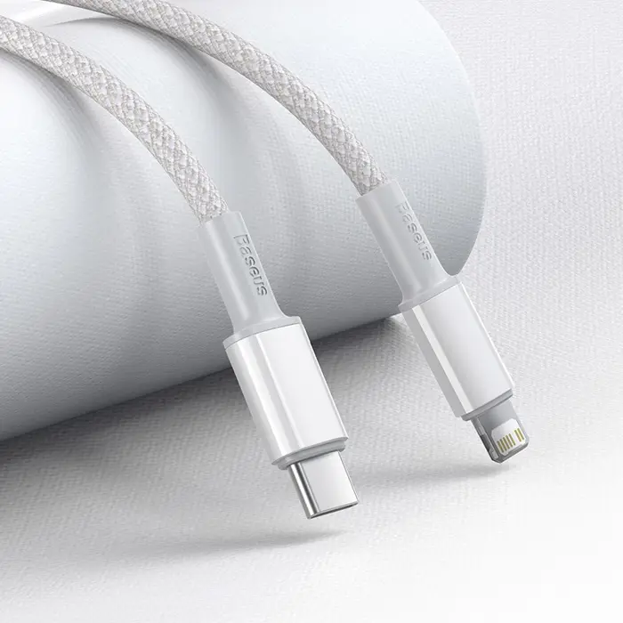 BASEUS USB-C TO LIGHTNING CABLE 20W, 5A, 1M(WHITE)