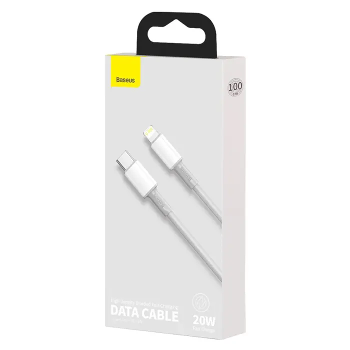 BASEUS USB-C TO LIGHTNING CABLE 20W, 5A, 1M(WHITE)