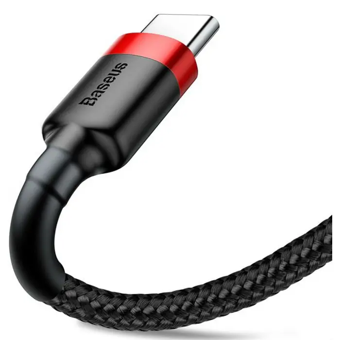 BASEUS USB TO USB-C CABLE CAFULE 2M (RED-BLACK)
