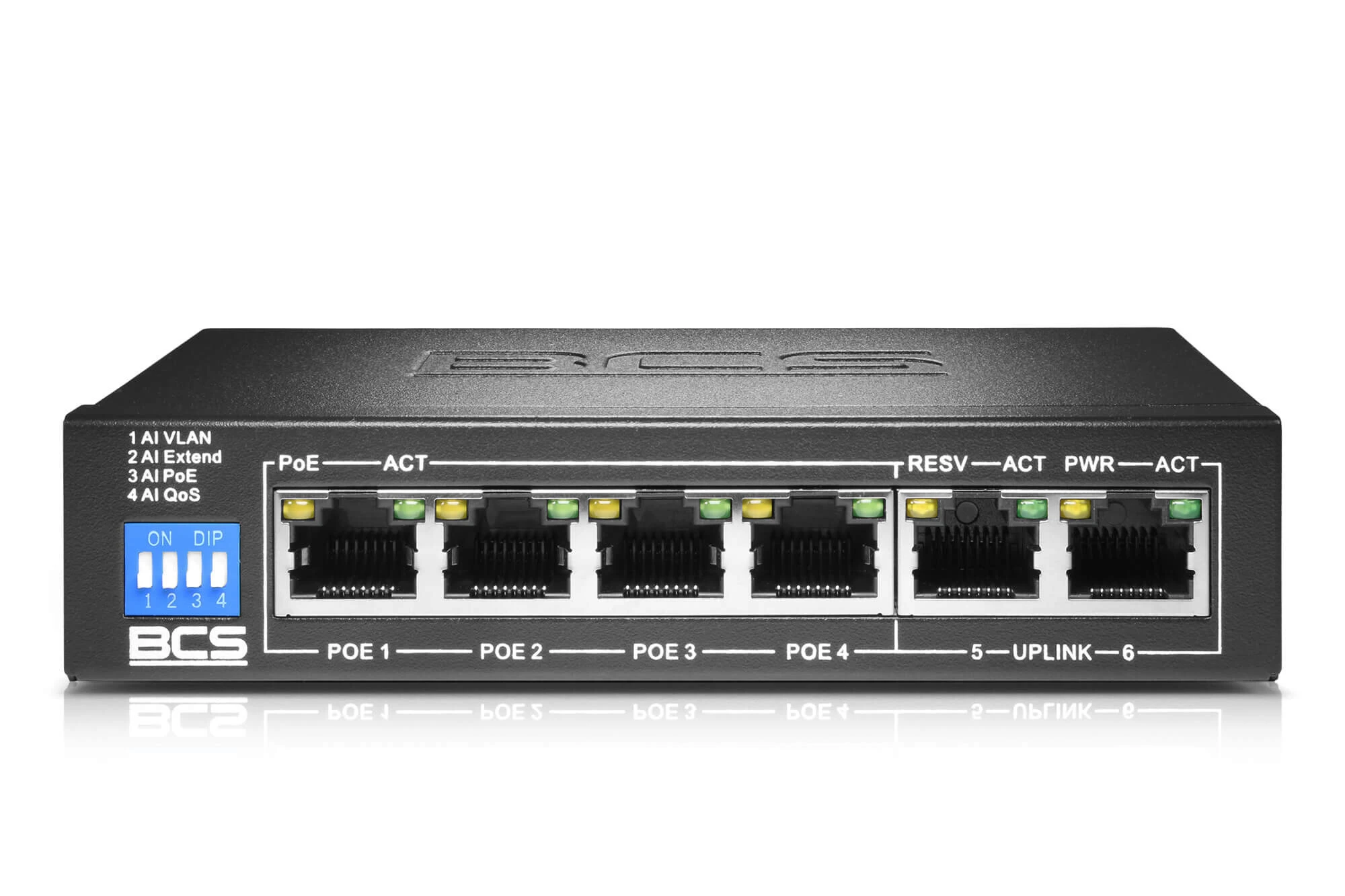 BCS-B-SP0402 PoE Switch for 4 IP Cameras