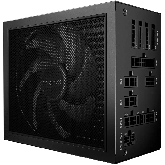 be quiet! DARK POWER 14 850W, PC power supply, black, 1x 12-pin high-power GPU, 4x PCIe, cable management, 850 watts