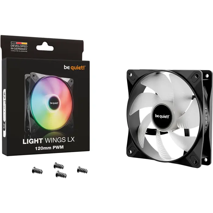 be quiet! Light Wings LX PWM 120 mm, case fan (black)