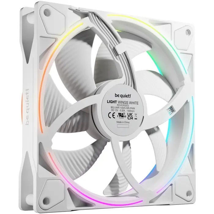 Be quiet Light Wings PWM 140 mm Reverse (white, 140 mm)
