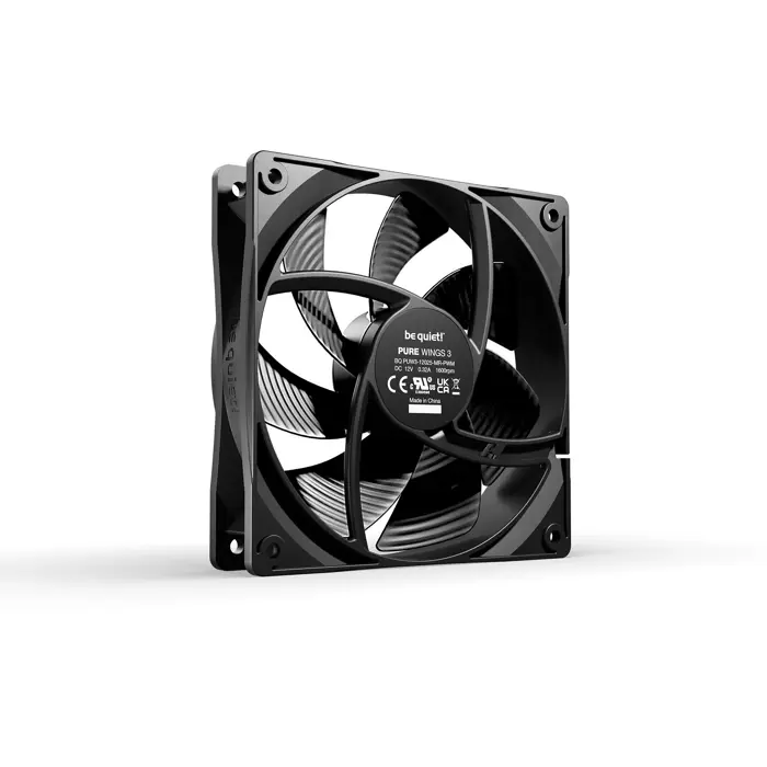 be quiet! Pure Wings 3 120mm PWM 3-Pack, case fan black, 3-pack, 120 mm