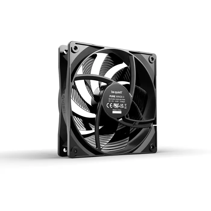 be quiet! Pure Wings 3 120mm PWM high-speed 3-pack, case fan black, 3-pack, 120 mm