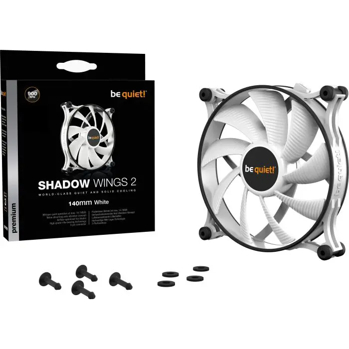 be quiet! Shadow Wings 2 White 140mm case fan (White)