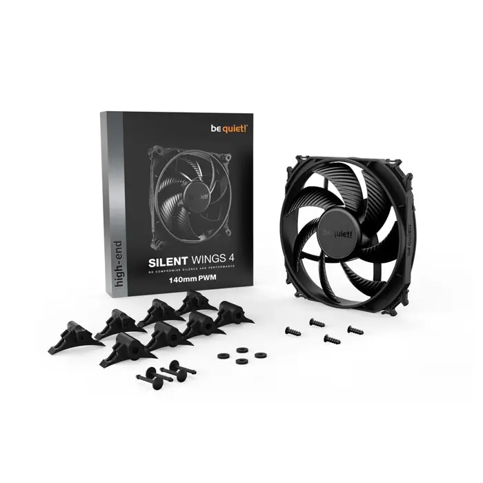 Be quiet! Silent Wings 4 PWM 140x140x25, case fan (black)
