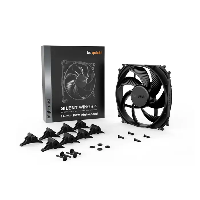 Be quiet! Silent Wings 4 PWM high-speed 140x140x25, case fan (black)